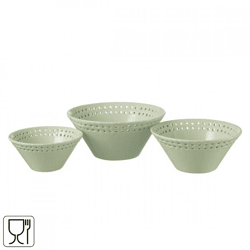 J-Line-Schalen, grün, 20 cm, 3er-Set