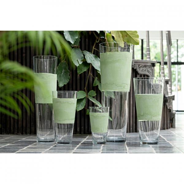 J-Line Vase Delph Glas grün 35 cm