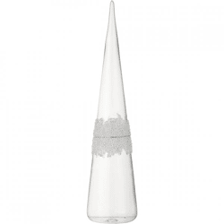 J-Line Weihnachtsbaum aus Glas „Sugar“, 42 cm