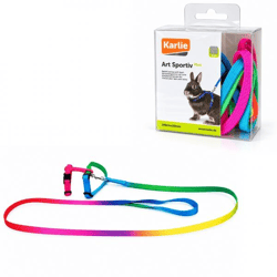 Karlie Rabbit Rainbow Harness with a 140 cm Leash