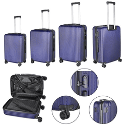 Kofferset A036 3tlg Blau