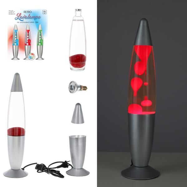 Lava lamp, 3/s, approx. 40 cm H