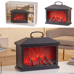 LED Kamin Laterne,  ca. 31x22x12cm