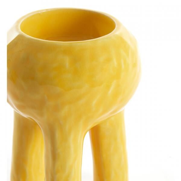 Light & Living Teelichthalter Katni, gelb, 15,5 cm