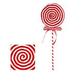 Lollipop rot/weiß, soft 2, S, ca. 40cmH