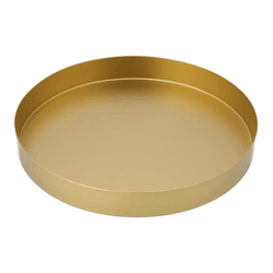 Plate, gold, matt, approx. 25cmD
