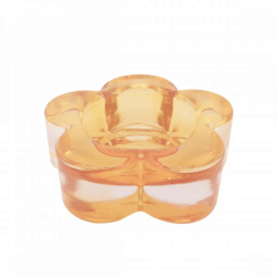 PTMD Teelichthalter „Bloomy“, gelb, 9 cm