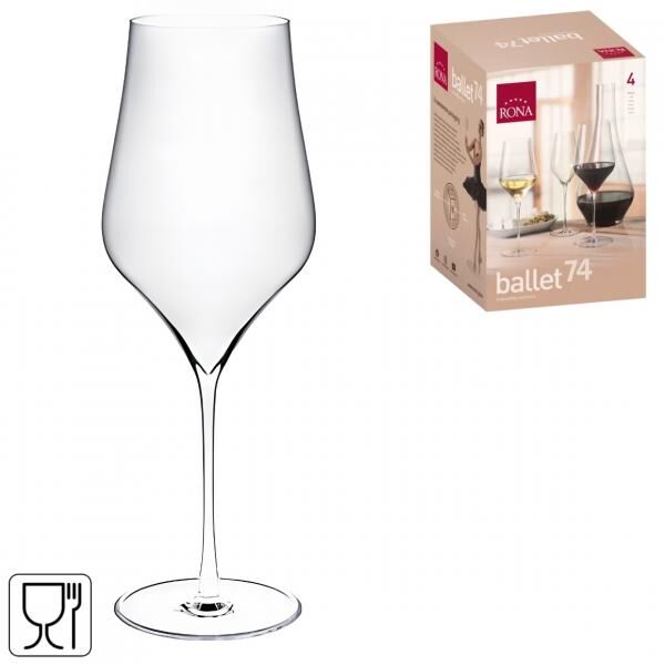 Rona Wine Glasses, 740 ml, Set of 4