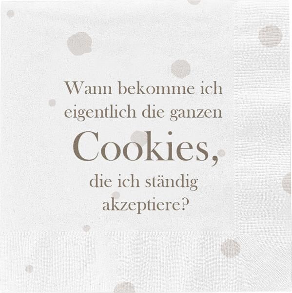 Servietten Cookies, 20er Pack