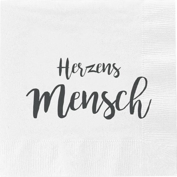 Servietten Herzensmensch, 20er Pack