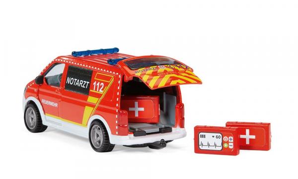 SIKU 2116 - VW Transporter T6 Notarztwagen, 1:50 - Modellauto