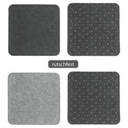 Sitzauflage Filz rutschfest eckig ca.35x35cm 2/s