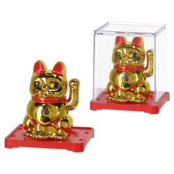 Solar Wackel Winkekatze, gold, S, ca.6cmH