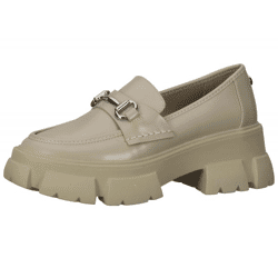 STEVE MADDEN Trifecta Plateau-Schuhe Retro Loafer Halbschuhe SM11001855-02002-166 Beige