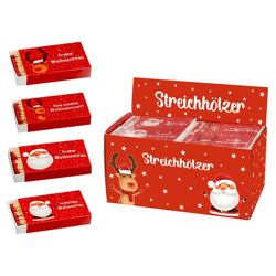Streichhölzer Weihnachten 50 Stück 4/s 