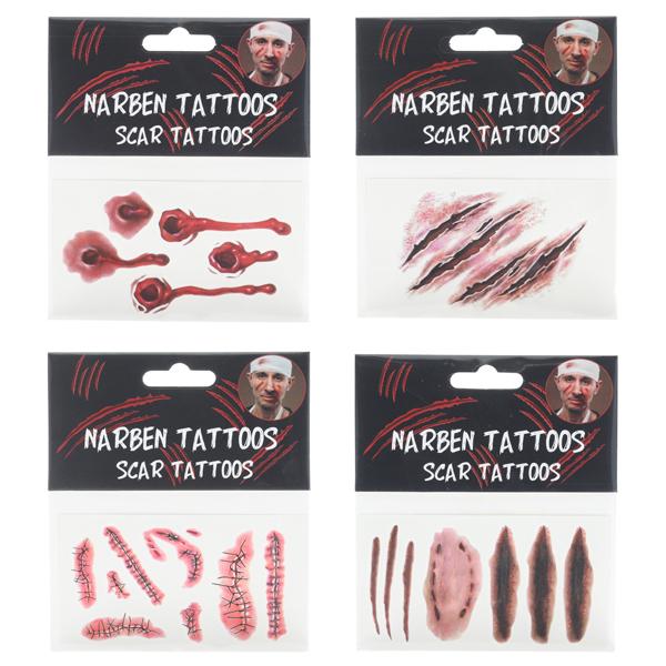 Tattoo Halloween auf Bogen 4/s  6cm x 10,5cm