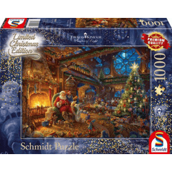Thomas Kinkade - Der Weihnachtsmann und seine Wichtel, Limited Christmas Edition - 1000 Teile Puzzle