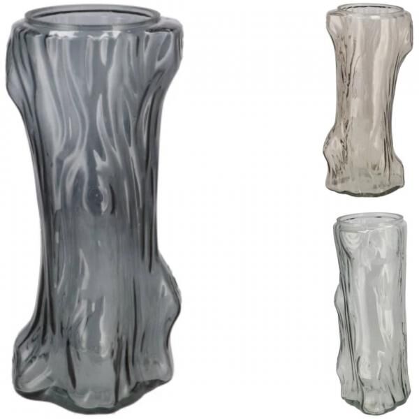Vase Baum grau 29 cm 3 Stück sortiert