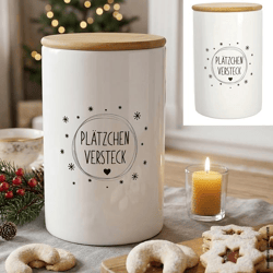 Vorratsdose mit Deckel XMAS,19cmH