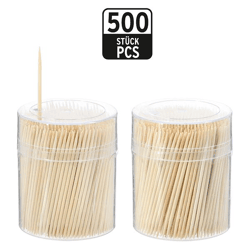 Zahnstocher, Bambus, 500Stück