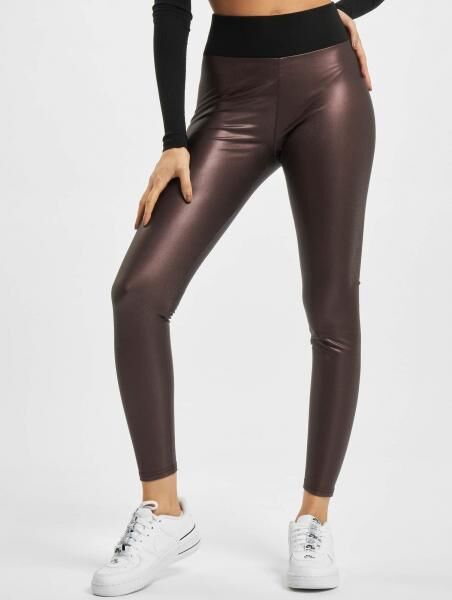 bequeme Urban Classics Damen Hose Stretch 280 g/m&sup2; Bordeaux-Rot
