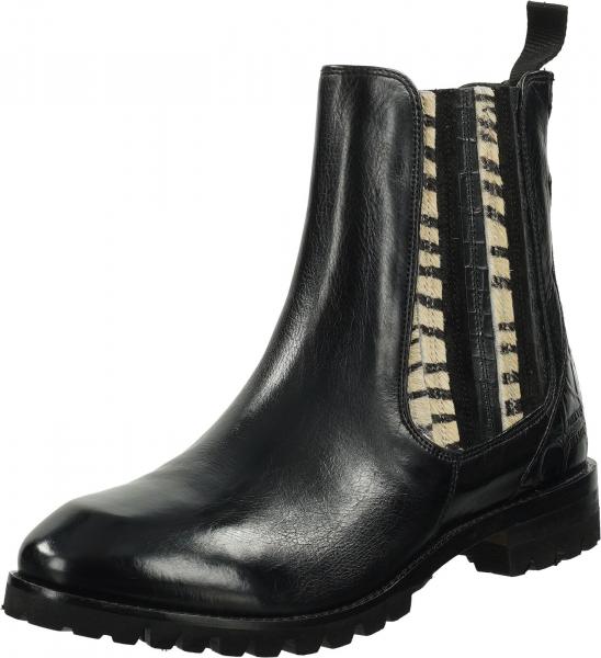 Komfortable Melvin & Hamilton Stiefelette Stiefelette f&uuml;r Damen Lexi 2 123535 Schwarz Schwarz