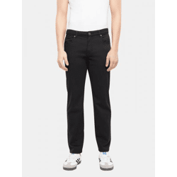 Modern URBAN CLASSICS Men's Stretch Jeans with Pockets, 270 g/m², Cotton Blend, Black