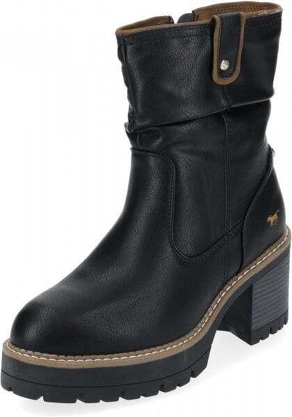 Modische MUSTANG Stiefelette Stiefelette f&uuml;r Damen 1473-601-9 Schwarz