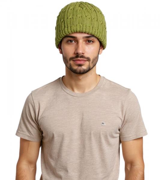 System of A Down Beanie: Cozy Fall Hat, Comfortable Knit Beanie, Olive Green