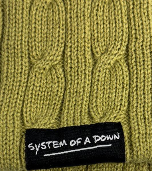 System of A Down Beanie: Cozy Fall Hat, Comfortable Knit Beanie, Olive Green