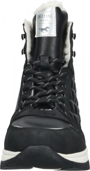 Trendige MUSTANG Stiefelette Schn&uuml;rschuhe f&uuml;r Damen 1438-603-9 Schwarz