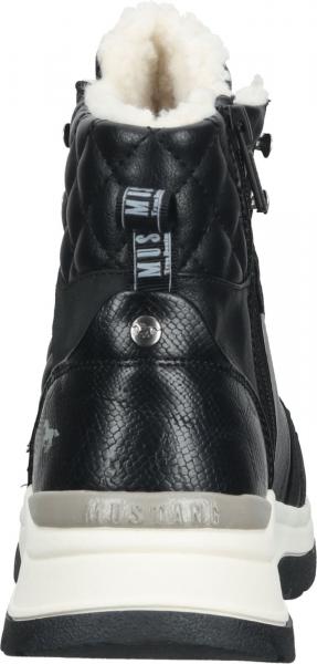 Trendige MUSTANG Stiefelette Schn&uuml;rschuhe f&uuml;r Damen 1438-603-9 Schwarz