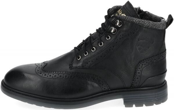 Trendige Pantofola d&acute;Oro Stiefelette Schn&uuml;rschuhe f&uuml;r Herren 10233052.11A Schwarz