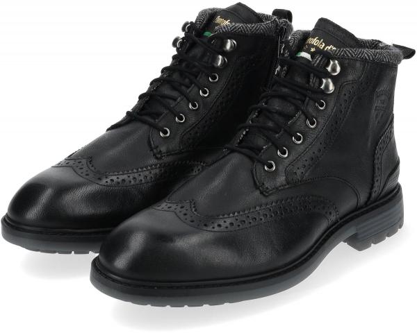 Trendige Pantofola d&acute;Oro Stiefelette Schn&uuml;rschuhe f&uuml;r Herren 10233052.11A Schwarz