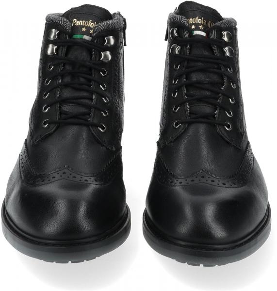 Trendige Pantofola d&acute;Oro Stiefelette Schn&uuml;rschuhe f&uuml;r Herren 10233052.11A Schwarz