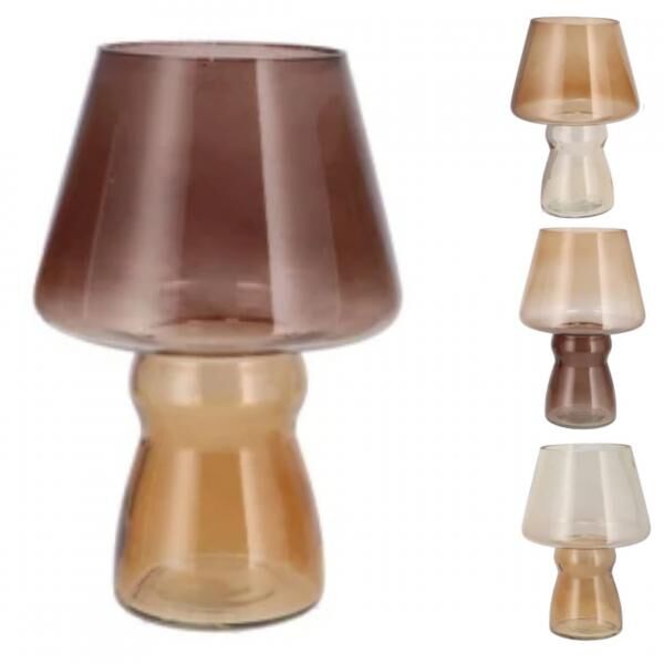 Vase Bicolore braun 25 cm 4 Stück sortiert