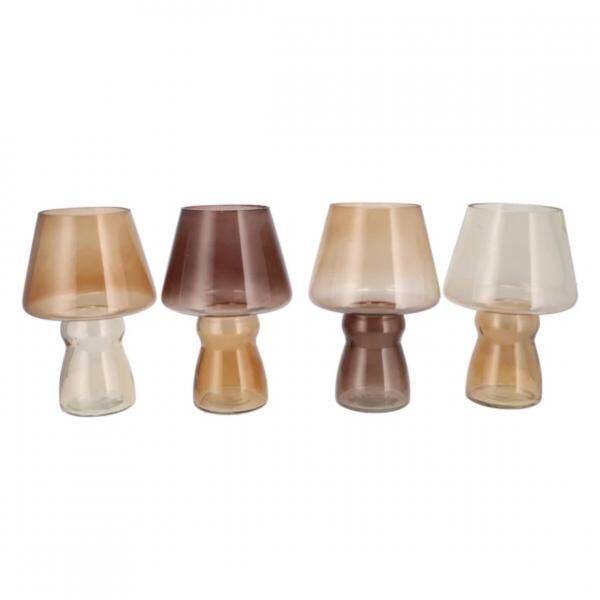Vase Bicolore braun 25 cm 4 Stück sortiert