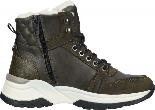 Vielseitige MUSTANG Stiefelette Schn&uuml;rschuhe f&uuml;r Damen 1438-603-770 Gr&uuml;n