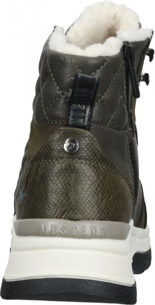 Vielseitige MUSTANG Stiefelette Schn&uuml;rschuhe f&uuml;r Damen 1438-603-770 Gr&uuml;n