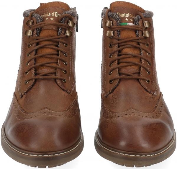 Vielseitige Pantofola d&acute;Oro Stiefelette Schn&uuml;rschuhe f&uuml;r Herren 10233052.JCU Braun