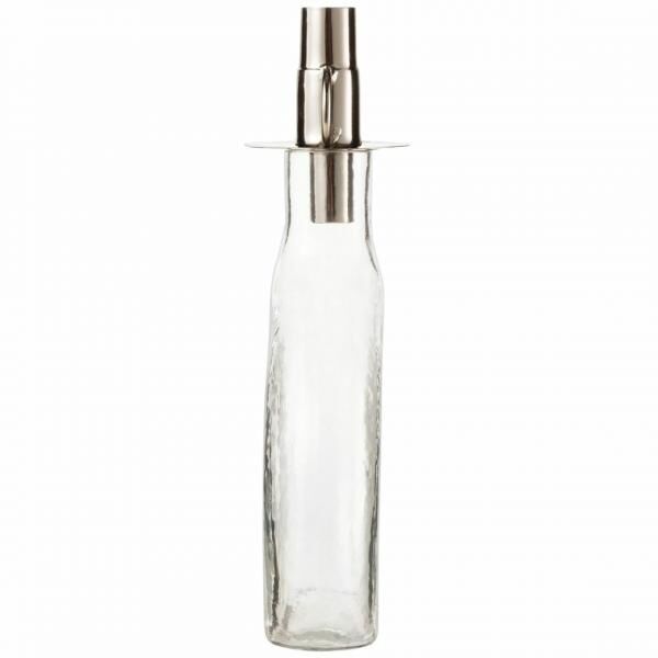 VTwonen Kerzenleuchter Flasche Glas 27 cm
