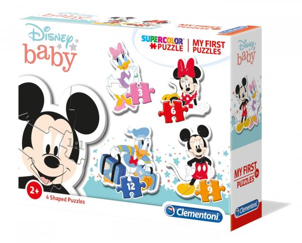 Clementoni 20819 - 3+6+9+12 Teile My First Puzzles - Disney Mickey Mouse