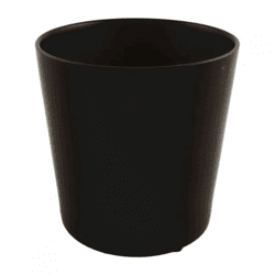 D&M Blumentopf „Basic“, schwarz, 16,5 cm