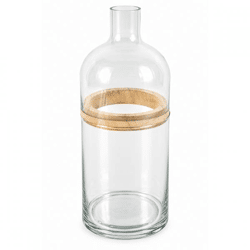Glasvase, transparent, 28,7 cm, 3-teilig