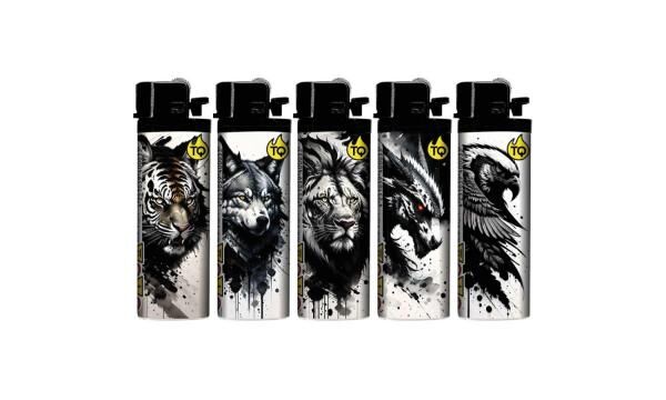 INK Animals - Reibrad-Motivfeuerzeug Sortiment - 50er Display