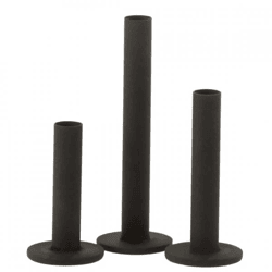 J-Line Kerzenhalter, schwarz, 21,5 cm, 3er-Set