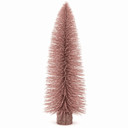 J-Line Weihnachtsbaum Glitter altrosa L 61 cm