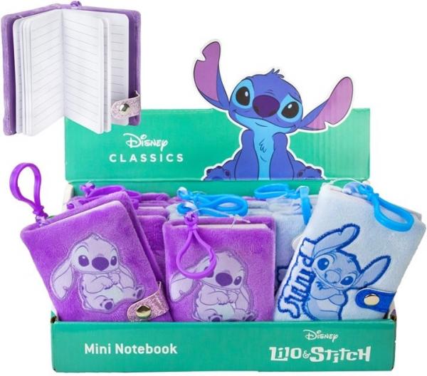 Lilo & Stitch Mini-Pl&uuml;sch-Notizbuch 2 - fach sortiert im Display(12)