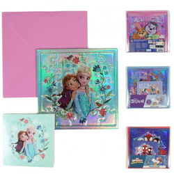 Lizenz-Puzzle-Grußkarte 16,5 cm, 4 verschiedene Motive