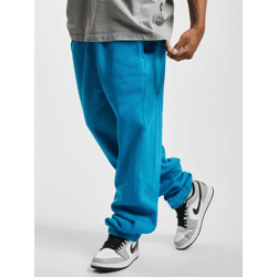 bequeme URBAN CLASSICS Herren Hose Taschen Rippbündchen 380 g/m² mit Baumwolle Blau